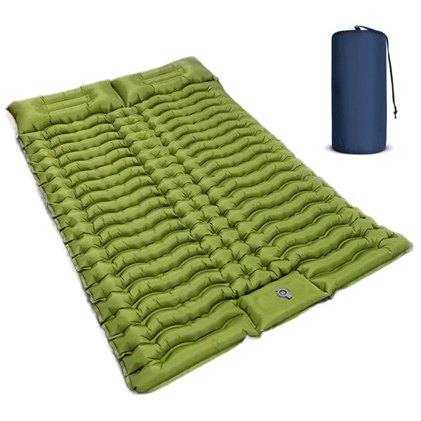 Double Air Mattress With Pillow, Built-in Foot Pump, 4-inch Camping Air Mattress, For Backpacking, Hiking, Traveling-It Is Prohibited To Sell On Walmart And Does Not Ship On Weekends