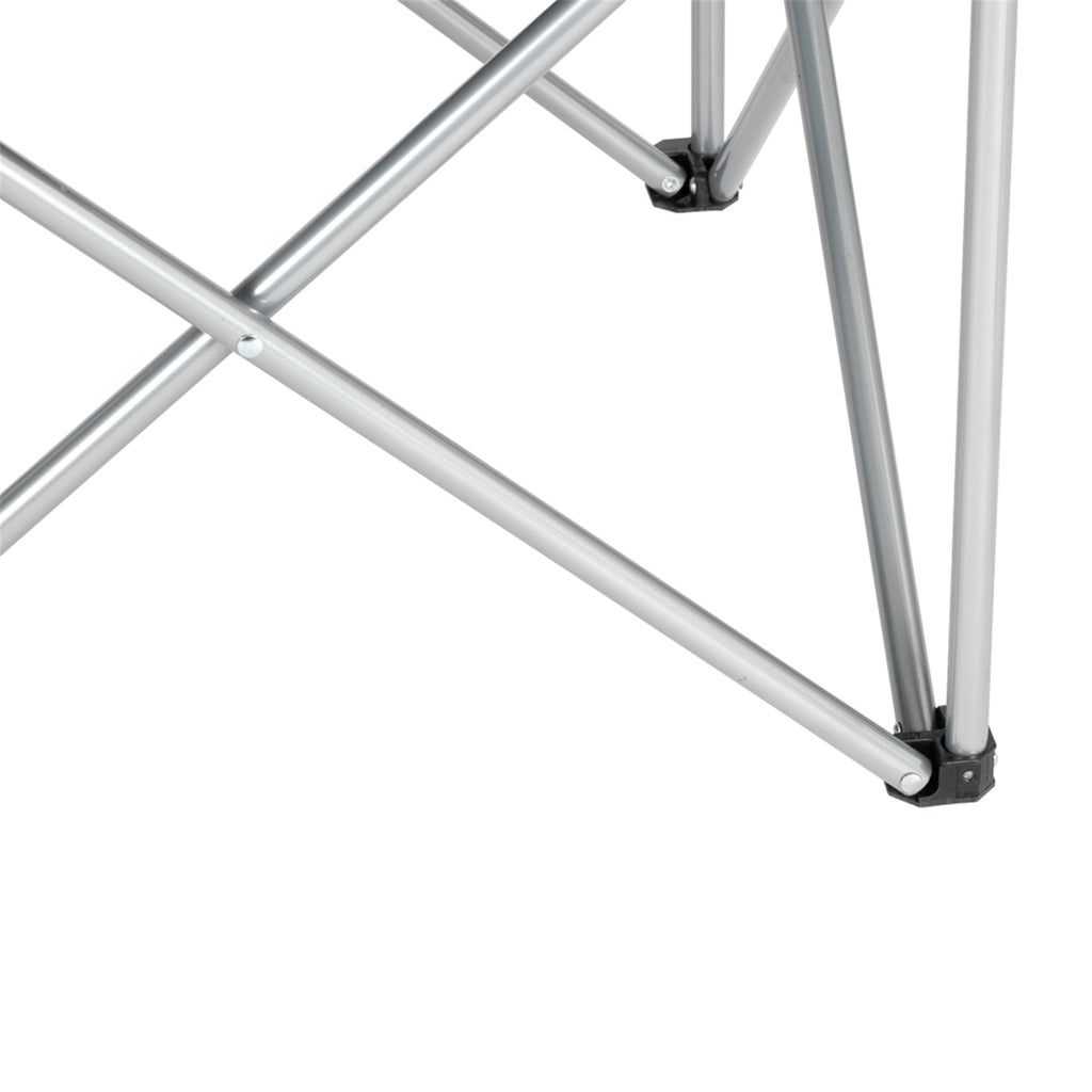 Camping Chair, Grey Iron Frame, Off-white