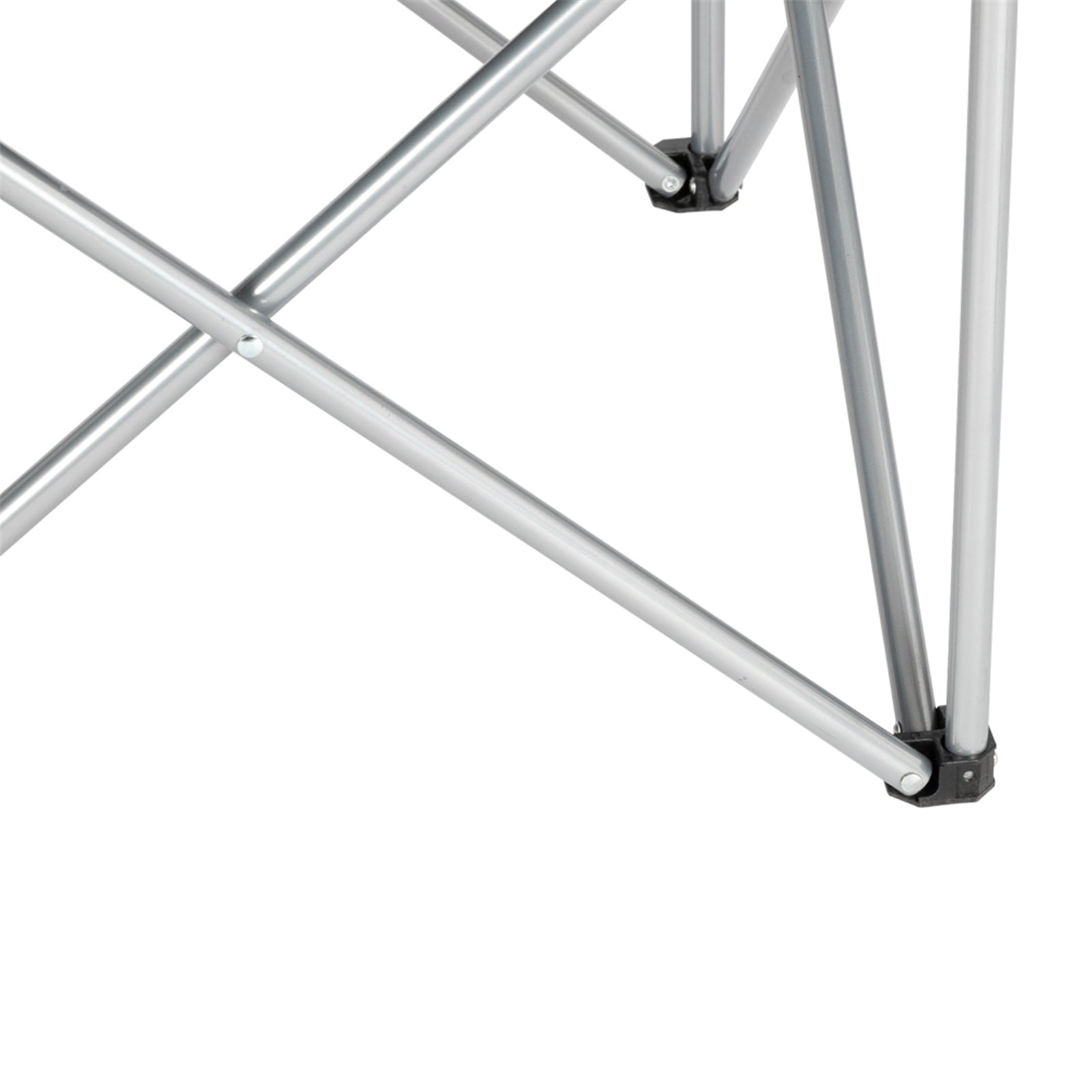 Camping Chair, Grey Iron Frame, Off-white