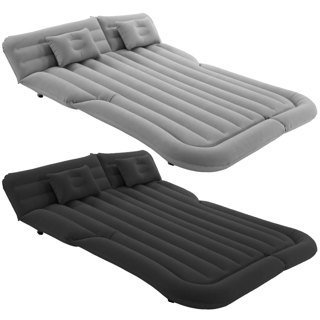 1Set Inflatable SUV Air Mattress Thickened Camping Bed Cushion With Pillow Storage Bag PVC Flocked Car Bed For Home Car Travel Camping