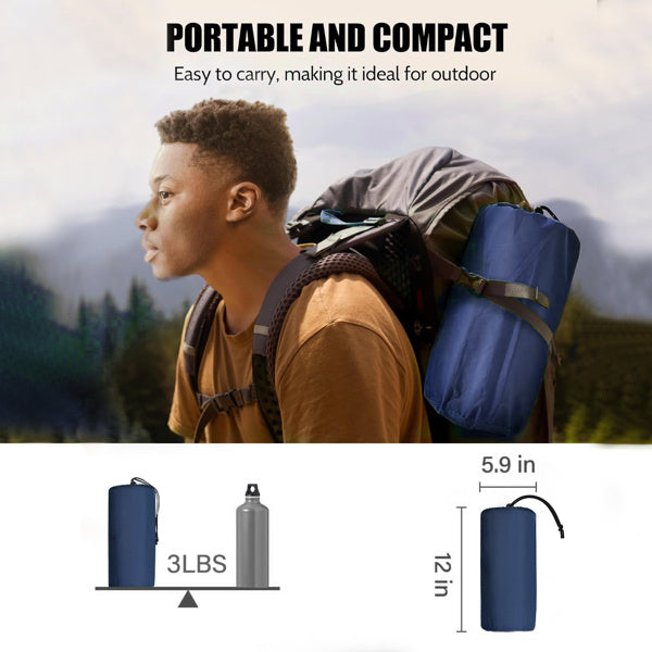 Double Air Mattress With Pillow, Built-in Foot Pump, 4-inch Camping Air Mattress, For Backpacking, Hiking, Traveling-It Is Prohibited To Sell On Walmart And Does Not Ship On Weekends